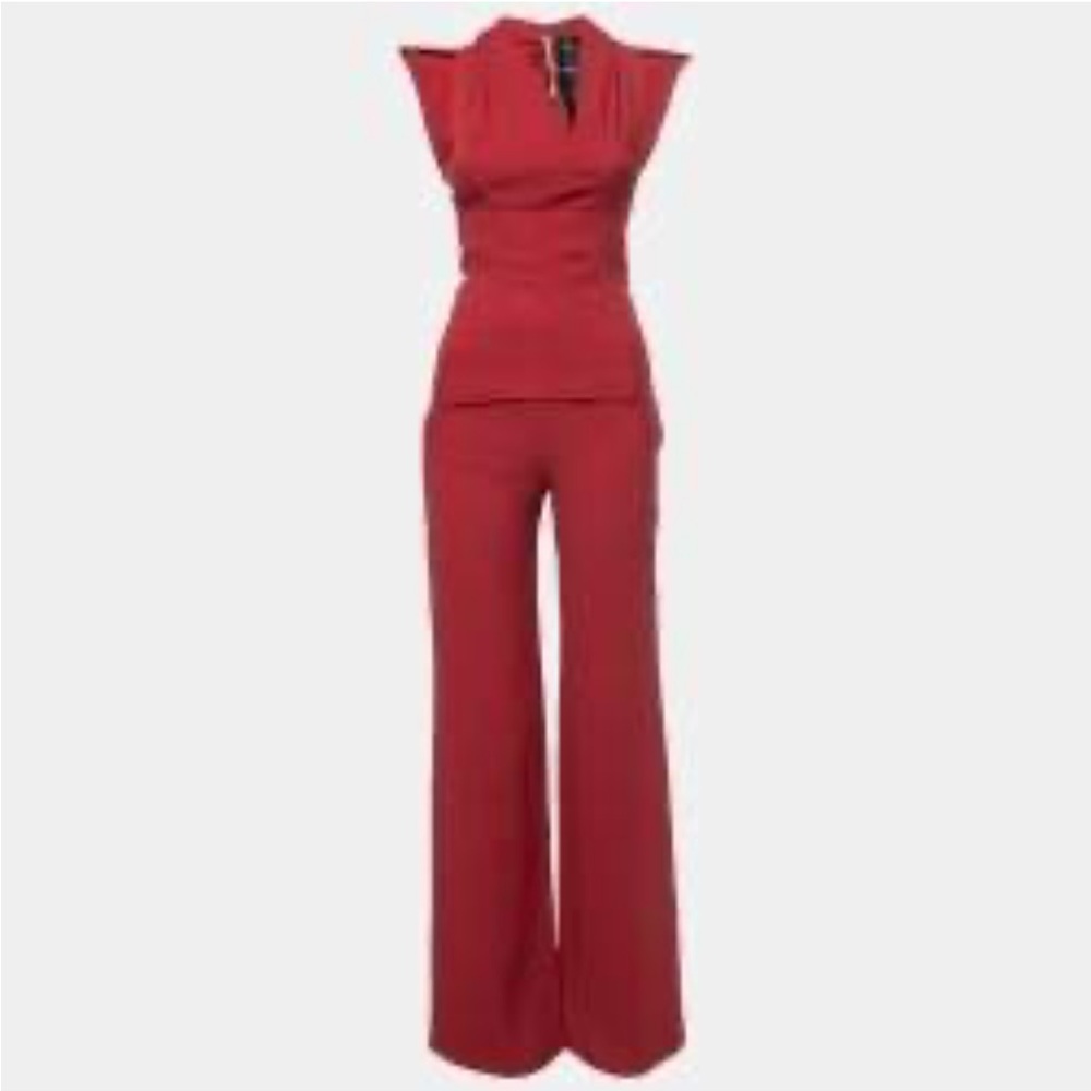 Roland Mouret Red Jumpsuit